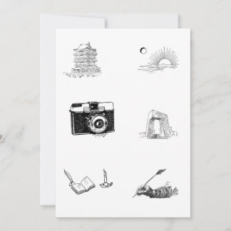 キッズカラーリングページクリエイティブデザイン 招待状