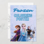 キッズカラーリングページポスター 招待状 (正面/裏面)