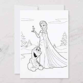 キッズカラーリングページポスター 招待状