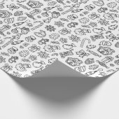 キッズカラーリング包装紙 ラッピングペーパー (角)