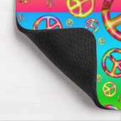 キッズカラー熱狂するピースアウトコンピューターマウスパッド マウスパッド (コーナー)