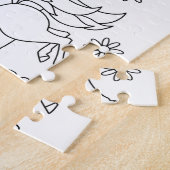 キッズカラー私ユニコーンレインボー ジグソーパズル (側面)