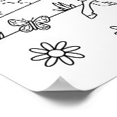 キッズカラー私ユニコーンレインボー ポスター (角)