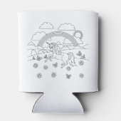 キッズカラー私ユニコーンレインボー 缶クーラー (裏面)