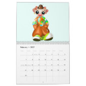 キッズカレンおもしろいダー カレンダー (2月 2027)