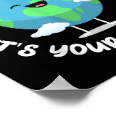 キッズカワイアースデイGo Planet Its Your Earth Day T ポスター (角)