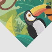 キッズカワイイ動物ジャングルタイガーモンキーデコパージュ 薄葉紙 (詳細)