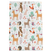 キッズカワイイ森林動物山嵐アカグマ ミディアムペーパーバッグ (裏面)