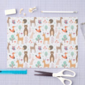 キッズカワイイ森林動物山嵐アカグマ 薄葉紙 (クラフト)