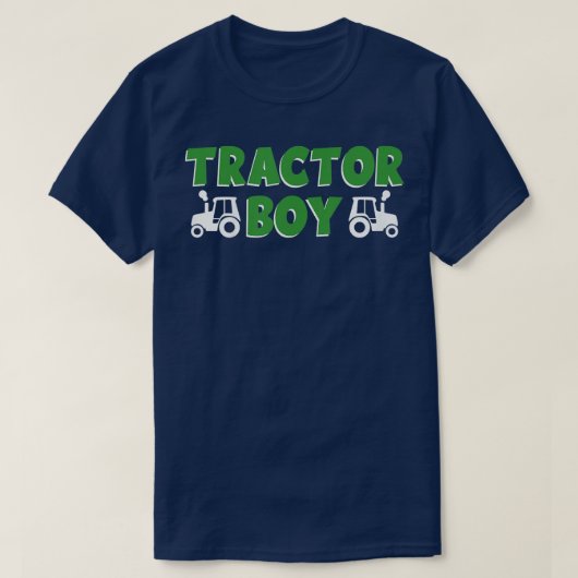 キッズカワイジュニア農家トラクターボーイ Tシャツ (デザイン正面)