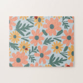 キッズカワイラディバグ水玉模様デイジー花柄 ジグソーパズル (横)