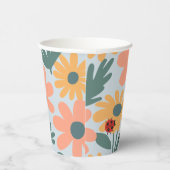 キッズカワイラディバグ水玉模様デイジー花柄 紙コップ (右)