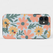 キッズカワイラディバグ水玉模様デイジー花柄 Case-Mate iPhoneケース (裏面(横))