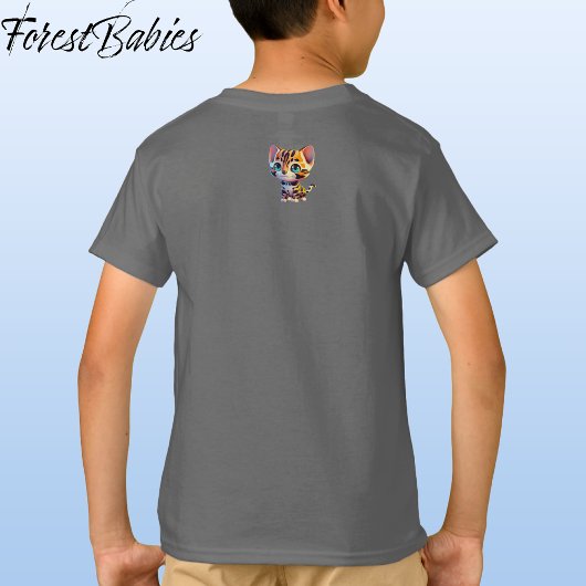 キッズカワイルドライフタイガージャングルサファリキットン Tシャツ