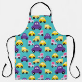 キッズカーカラフル エプロン (正面)