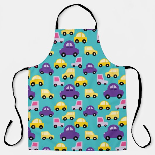 キッズカーカラフル エプロン (正面)