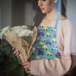 キッズカーカラフル エプロン