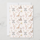 キッズカーニバルサーカス |女の子の誕生日パーティー 招待状 (裏面)