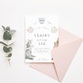 キッズカーニバルサーカス |女の子の誕生日パーティー 招待状