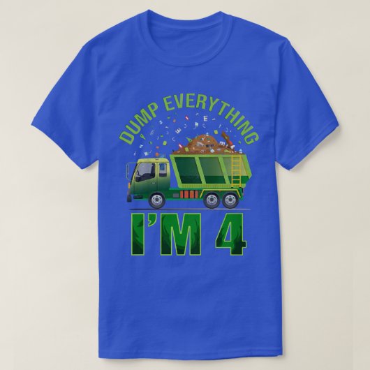 キッズガベージトラックダンプ私は4ゴミT Tシャツ (デザイン正面)