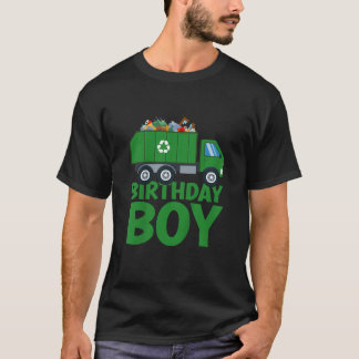 キッズガベージトラック幼児ごみトラック誕生日ボー Tシャツ