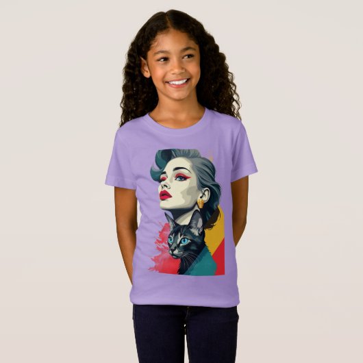 キッズガールズTシャツ Tシャツ (正面フル)