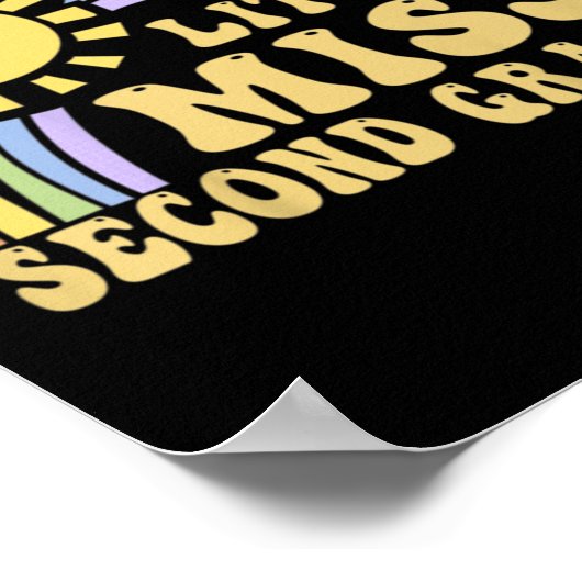 キッズガール新学期学生 – 恋しく思リトルSe ポスター (角)