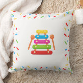 キッズキシロフォンをテーマにしたスクエアクッション クッション (ブランケット)