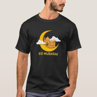 キッズキッズイードムバラクTユース子供へラマダン門 Tシャツ