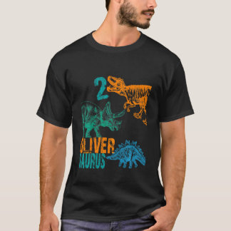 キッズキッズオリバーサウルス2ndバースデーボーイズレックスBda Tシャツ
