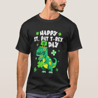 キッズキッズハッピーセントパットトレックスデイディーノSt patricksD Tシャツ