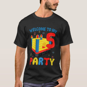 キッズキッズ5th誕生日ジャンパトランポリンテーマパー tシャツ