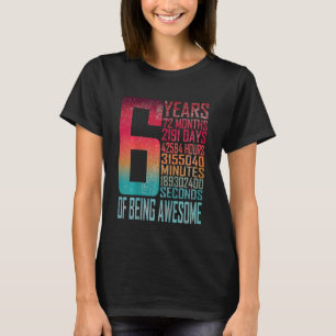 キッズキッズ6誕生日6歳72ヶ月ヴィンタ Tシャツ