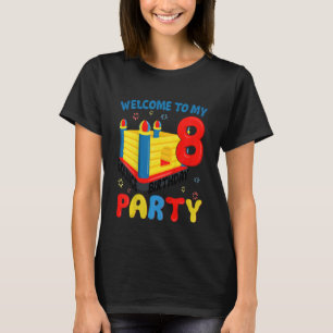 キッズキッズ8th誕生日ジャンパトランポリンテーマパー tシャツ