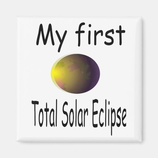 キッズキッ太陽のズEclipse最初の総太陽の唇食 マグネット (正面)