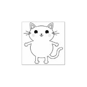 キッズキティ猫かわいい ラバースタンプ (インプリント)