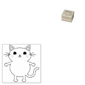 キッズキティ猫かわいい ラバースタンプ (押印)