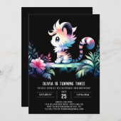 キッズキャッスルタイガー誕生日 招待状 (正面/裏面)