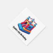 キッズキャッスルパーティーバウンスハウス誕生日ジャンプパーティー スタンダードカクテルナプキン (角)