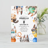 キッズキャットポーティ誕生日パーティー 招待状 (スタンド正面)