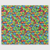 キッズキャンディおもしろいパターン ラッピングペーパー (フラット)