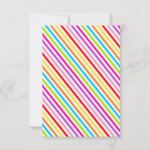 キッズキャンディテーマのパーティー誕生日招待状 招待状 (裏面)