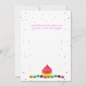 キッズキャンディースイートアイスクリームANY AGE誕生パーティー 招待状 (裏面)