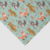 キッズキャンピングアウトラクーンキツネブラウンベア 薄葉紙 (詳細)