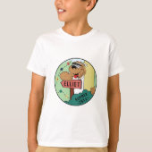 キッズキャンプTシャツキャンパーベアのパーソナライズ Tシャツ (正面)