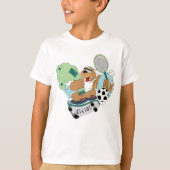 キッズキャンプTシャツスケートボードベアーパーソナライズ Tシャツ (正面)