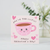 キッズキュートお茶とバレンタインデー シーズンカード (スタンド正面)