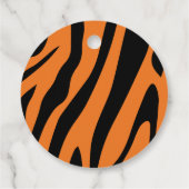 キッズキュートなサファリタイガーありがとう誕生日 フェイバータグ (裏面)