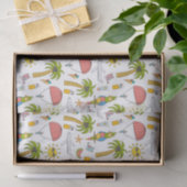 キッズキュートトロピカルバケーションアドベンチャー 薄葉紙 (ギフト)