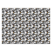 キッズキュートホワイト幽霊ハローウィンパーティ パターン(の模様が)ある テーブルクロス (正面(横))